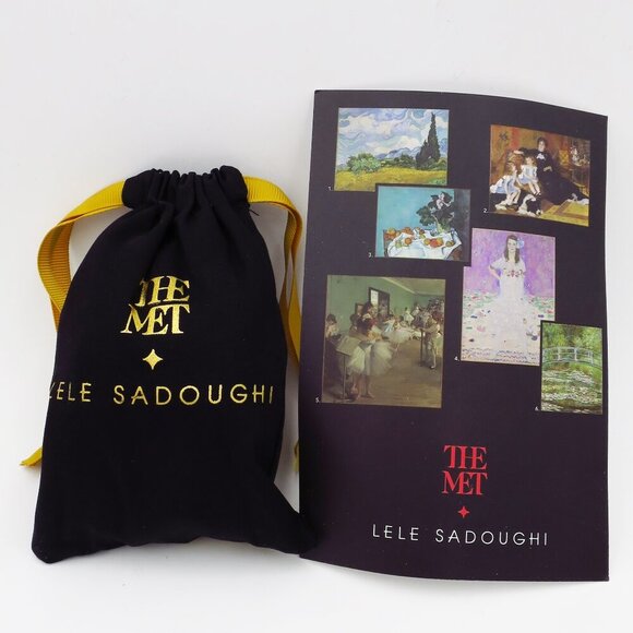 The Met x Lele Sadoughi Gustav Klimt Primavesi Hair Claw Clip NWT w Storage Bag - Picture 6 of 10